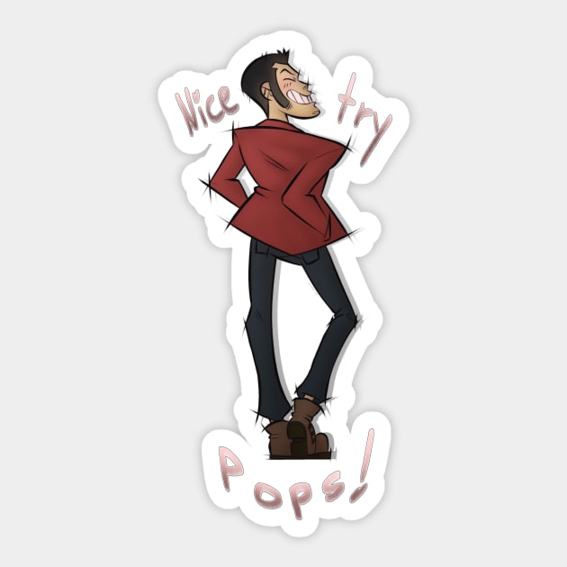 Nice Try Pops! Sticker by MiTexcel